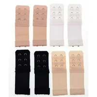 JZK 8 x BH Strap Extender Büstenhalter Haken Verlängerung BH Erweiterung 2 Haken BH Extension Set, Beige Weiß Schwarz