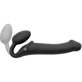 Strap-On-Me Strapless Strap-on „Vibrating Bendable“ mit 3 Motoren, schwarz