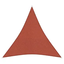 sunprotect 83217 Professional Sonnensegel 3,6 x 3,6 x 3,6 m Dreieck wind- & wasserdurchlässig, rot