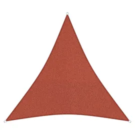 sunprotect 83217 Professional Sonnensegel 3,6 x 3,6 x 3,6 m Dreieck wind- & wasserdurchlässig, rot
