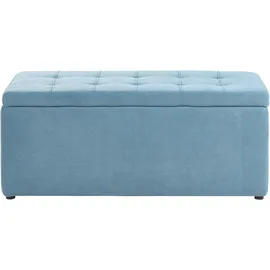 Beliani Sitzbank Orem Blau 100 x 40 cm