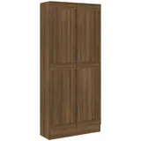 vidaXL Bücherregal Braun Eichen-Optik 82,5x30,5x185,5 cm Holzwerkstoff