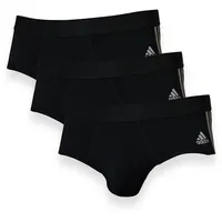 Adidas Slip mit kontrastiven Label-Streifen im 3er-Pack, Black, M