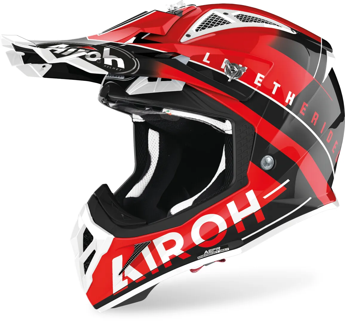 Airoh Aviator ACE Amaze Motorcross helm, rood, XS Voorman