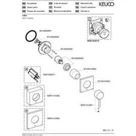 Keuco IXMO Soft Einhebelmischer Unterputz Chrom