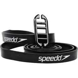 Band für Schwimmbrillen mit Speedo-Silikonband-Branding SCHWARZ No Size