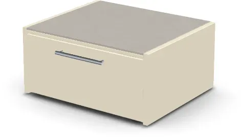 Brabura CT 80 Kamado Modul - Pietra Di Luna / Perle Blanche / Silberner Griff