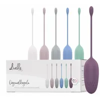 Livella Beckenbodentrainer mit 6 Gewichten 25-110 g - Vaginalkugeln aus Silikon Rückholband St