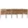 WINDHAGER Beeteinfassung Weide 100 x 36 cm beige
