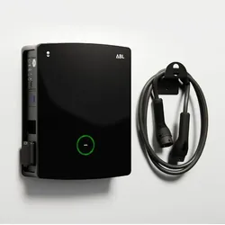 Wallbox eM4 (22 kW / Twin / RCBO / Steckdose / Extender / Standard / Schwarz)