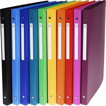 Exacompta Ringbuch Uni A4 PP 4 Ringe 15mm sortiert