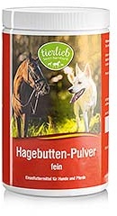 tierlieb Hagebutten-Pulver fein für Hunde und Pferde - 500 g