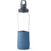 Emsa Drink2Go Glas Trinkflasche 700ml aqua blau N31002