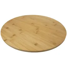 HIT Trading Servierplatte OLI, Ø 50 cm - Braun - Holz