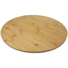 HIT Trading Servierplatte OLI, Ø 50 cm - Braun - Holz