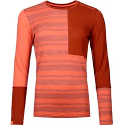 ORTOVOX Damen Unterhemd 185 ROCKNWOOL LONG SLEEVE, coral, XL