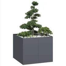 vidaXL Pflanzgefäß 80 x 80 x 80 cm Anthrazit