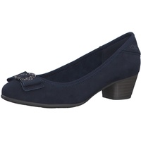 S.Oliver Damen Pumps mit Schleife Kleiner Absatz, Blau (Navy), 39