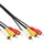 InLine Audio-/Videokabel 3x Cinch-Stecker/Stecker 0,5m (89650)