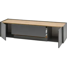 Home Affaire City/Giron Lowboard 170 cm Grau Holz