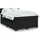 vidaXL Boxspringbett 140 x 200 cm Schwarz
