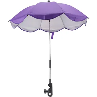 14in Baby Kinderwagen Sonnenschirm, Universal-Baby-Kinderwagenschirm mit Klemme -Schutz Einstellbar Kinderwagen Sonnenschirm Sonnenschirm für Kinderwagen, Stubenwagen, Rollstuhl (Lila