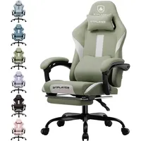 GTPLAYER Gaming Stuhl Ergonomischer Gaming Sessel Schreibtischstuhl mit Stoffoberfläche