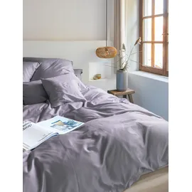 IRISETTE Paris 8000 Mako-Satin Lila 155 x 220 cm + 2 x 80 x 80 cm