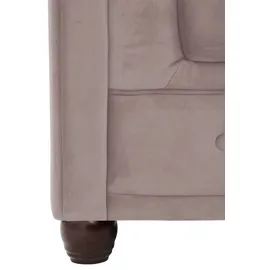 Home Affaire Chesterfield-Sofa HOME AFFAIRE "New Castle L-Form", rosa (flamingo), B:255cm H:72cm T:171cm, Sofas, hochwertige Knopfheftung in Chesterfield-Design, B/T/H: 255(171/72)