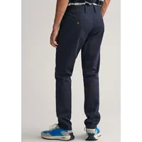 GANT TWILL Slim Fit Chinohose - Marine - 32