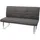 Mendler Sitzbank HWC-G55 grau-braun 180 x 40 x 48 cm