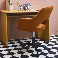 Sweeek Bürostuhl mit Rollen und Cordbezug Camel - sweeek