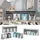 Vicco Kindersitzbank Luigi 107,2 x 88,6 cm Holz grau
