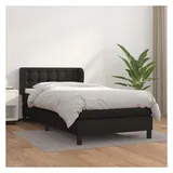 vidaXL Boxspringbett 100 x 200 cm Schwarz
