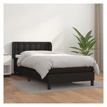 vidaXL Boxspringbett 100 x 200 cm Schwarz