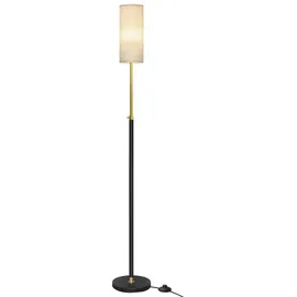 VASAGLE Höhenverstellbare Stehleuchte 148 cm Schwarz
