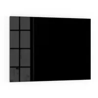 Deqori Küchenrückwand Glas | Unifarben - Schwarz | 80x60
