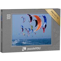 puzzleYOU Puzzle Kitesurfen auf dem Meer, 100 Puzzleteile, puzzleYOU-Kollektionen Sport, Menschen