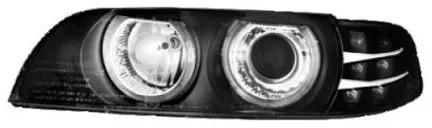Kristall-Scheinwerfer Angel Eyes BMW E39 (95-00) - schwarz