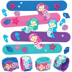 Schnapparmbänder Bastelsets "Meerjungfrau" (pro Set 4) Schmuck Basteln