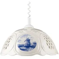 Helios Leuchten 207063 Küchenlampe Keramiklampe weiß blau | Pendellampe