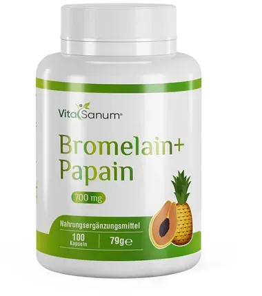 VitaSanum® - Bromelain + Papain  700 mg 100 Kapseln