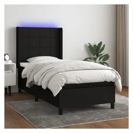 vidaXL Boxspringbett 100 x 200 cm Schwarz