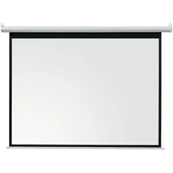 celexon basic line Motorleinwand 240 x 180cm,Leinwand Format 4:3, Heimkino Leinwand, Beamerleinwand,3D Leinwand,Full HD Leinwand, elektrische Leinwand