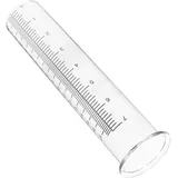 VANZACK Regenmesser Glasrohr 7 Zoll Ersatzrohr Garten Rasen Transparent Borosilikatglas Niederschlagsmesser Außeneinsatz