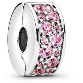 Pandora Pavé Clip Rosa Silber 791817PCZ