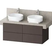 Duravit Balcoon Konsolenwaschtischunterbau Schieferbraun - schieferbraun