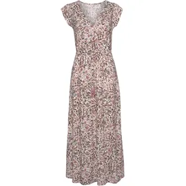 VIVANCE Maxikleid Floral Weiß/Creme/Mauve 40
