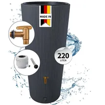 4rain VASO 2in1 DECOR Regenspeicher 220 l graphite grey