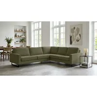 Home Affaire Eckcouch Cord 2-Sitzer Grün